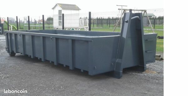 benne caisson amovible pour camion ampliroll long 5m50 ou 6m00 largeur intérieur2m30